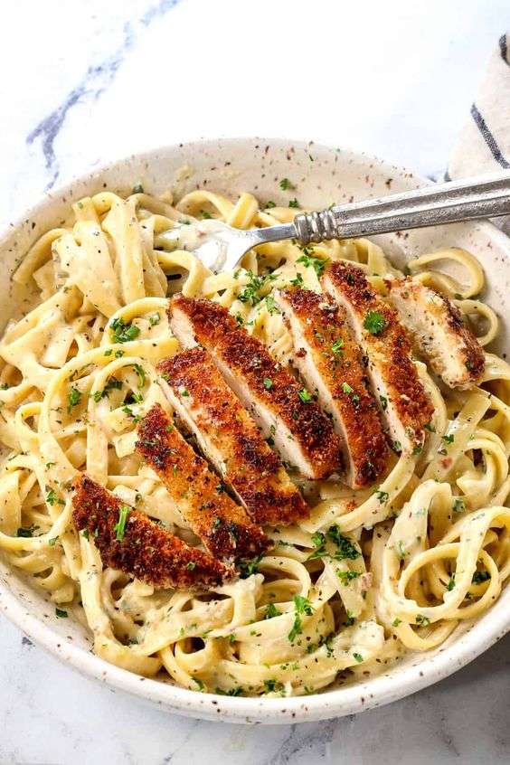 spagetti with chicken