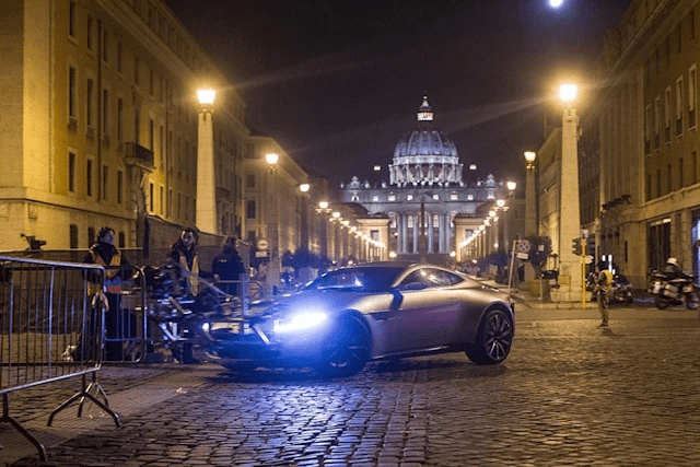 sports car at vatican city