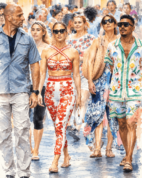Celebrity in Italy