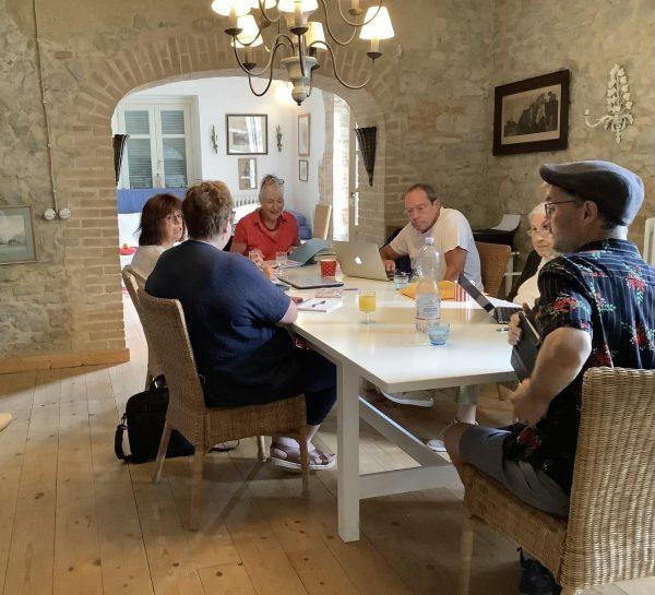 Writing retreat group