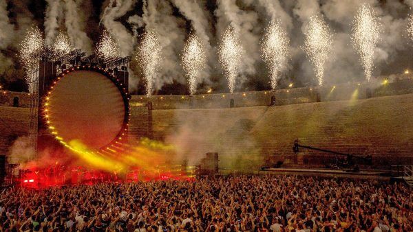 Pompeii concert fireworks