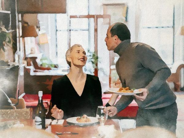 Italian language during a meal