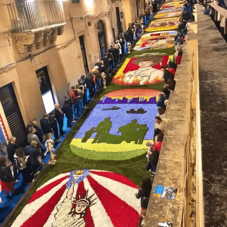 flowers festival in italy